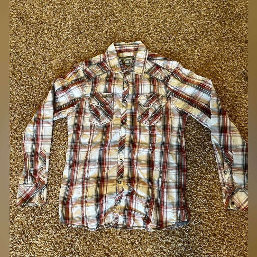 Buckle BKE snap dress shirt